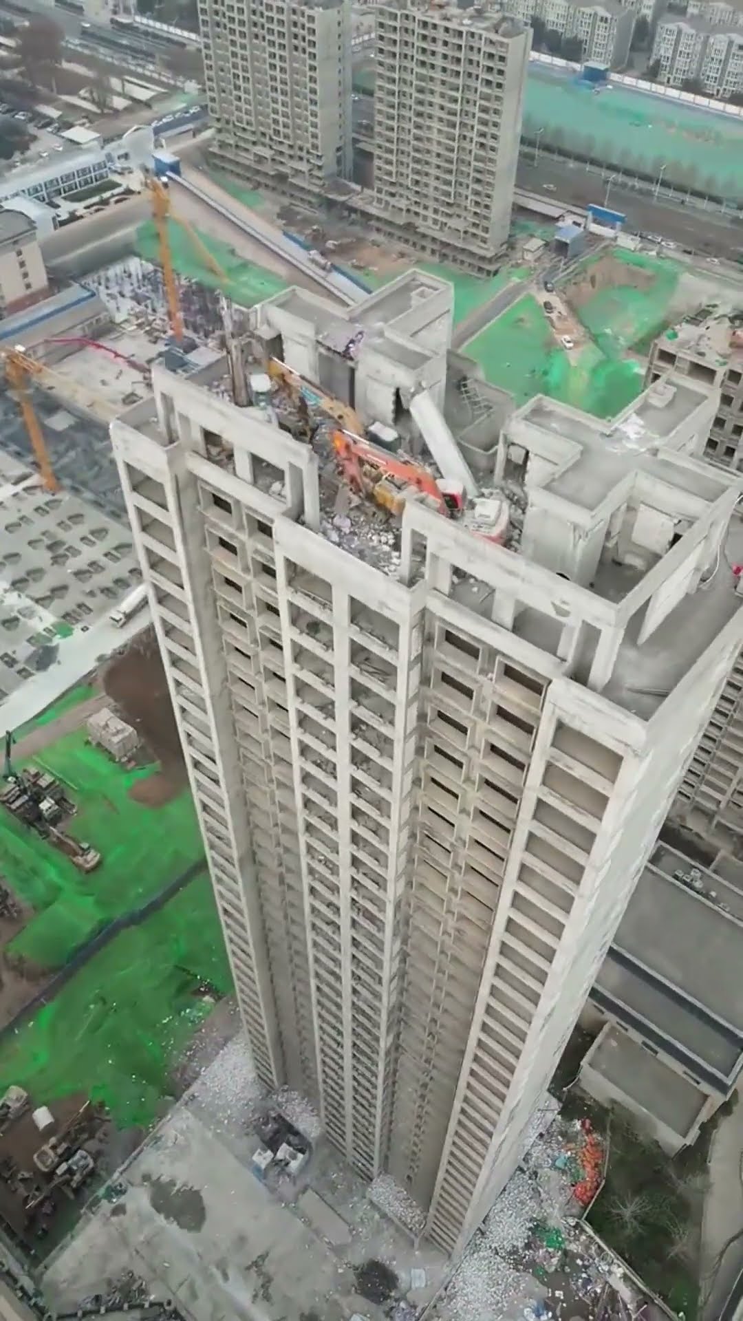 High rise demolition process