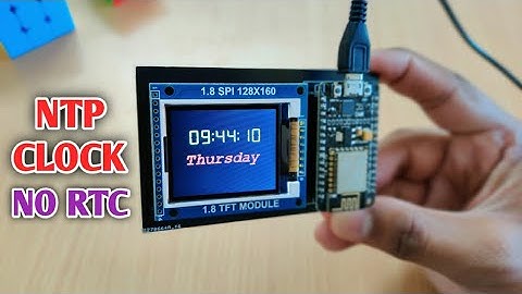 ESP8266 Network Clock without any RTC | Nodemcu NTP clock no RTC | INTERNET CLOCK PROJECT