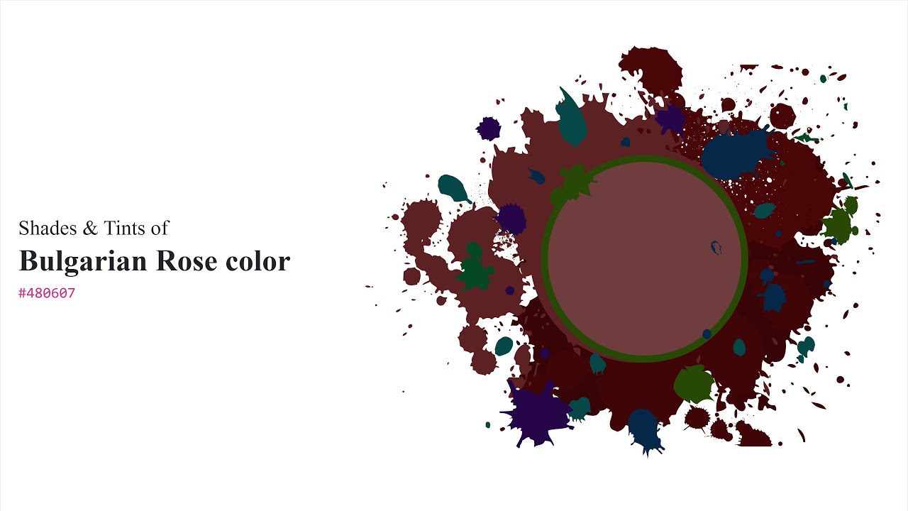 Shades & Tints of Bulgarian Rose color #480607 A Warm Violet color ...