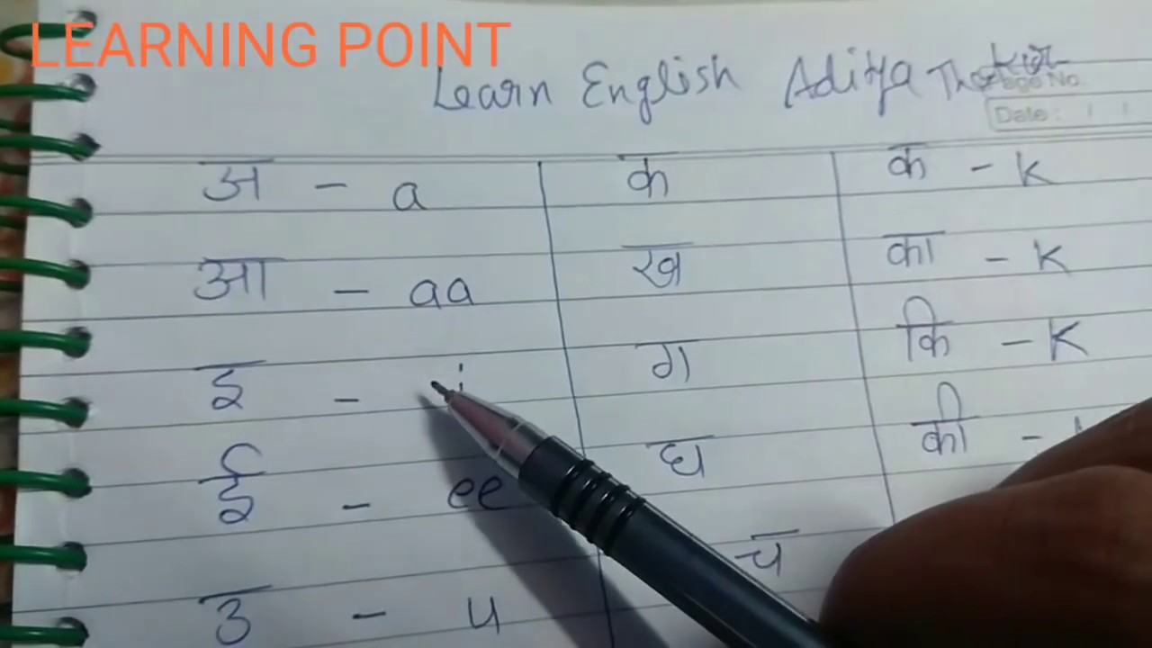 12 Khadi Hindi To English Chart Barta Innovations2019 Org