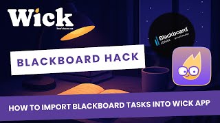 How to Import Blackboard Assignments to Wick | One Calendar for Everything