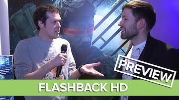 Flashback HD Remake Gameplay Preview - Mike and Andy Talk Flashback