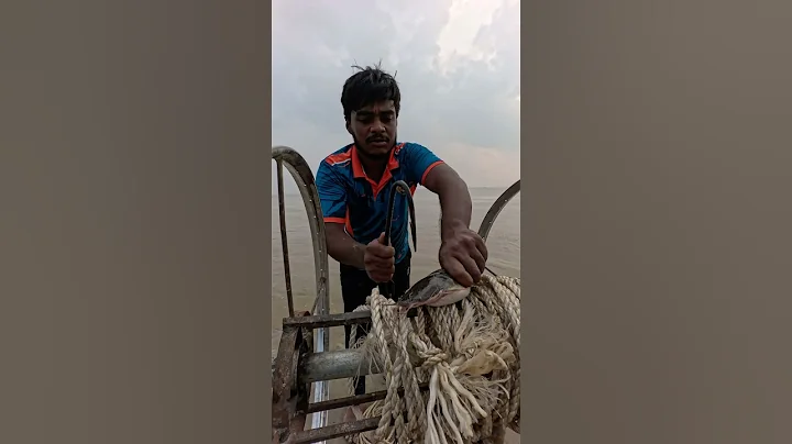 Traditional amazing catfish bait throwing in padma river by hook yarn  #fishinglife  #bait