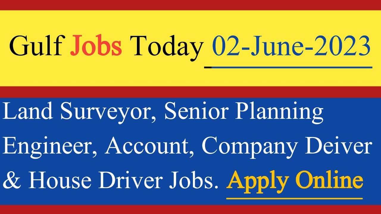 Gulf Jobs Today Gulf Jobs Online Urgent Jobs In Gulf Countries