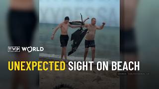 Shahed drone washed up on a Ukrainian beach | Military Mind
