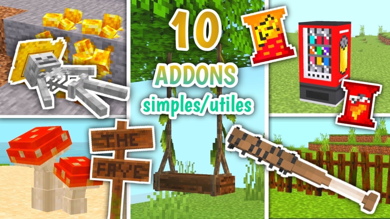Top 10 addons para Minecraft bedrock 1.20 - 1.20.12 ( minecraft pe ...