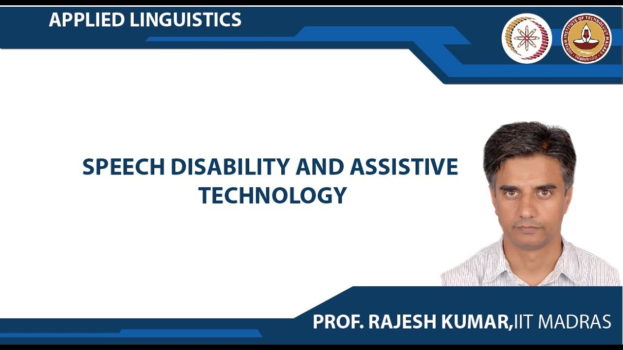 Speech disability and assistive technology