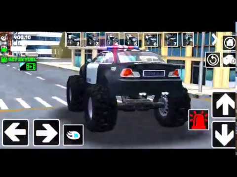  Mobil Polisi monster  truk Monster  truck Police car YouTube