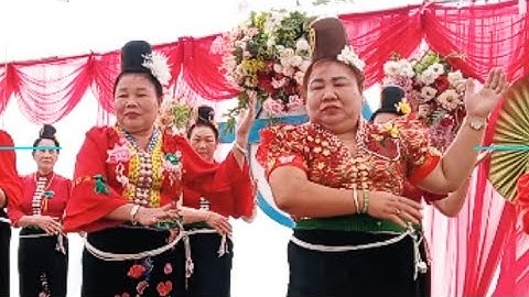 Các chị yên múa đám cưới con trai anh lò linh bản pũng cha Pi nong ới 