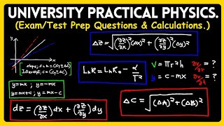 Error Analysis and Evaluation. || Practical Physics. || 1st Year University Physics.