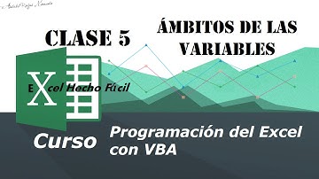 Ámbitos de las variables – Clase 5 – Programación del Excel con VBA