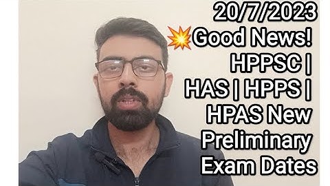💥Good News! HPPSC | HAS | HPPS | HPAS New Preliminary Exam Dates Extended Released | AMIT KUMAR