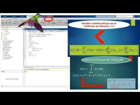 Simpson's 1/3 Rule Code Matlab free-format @IntegralsForYou