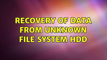 Ubuntu: recovery of data from unknown file system HDD