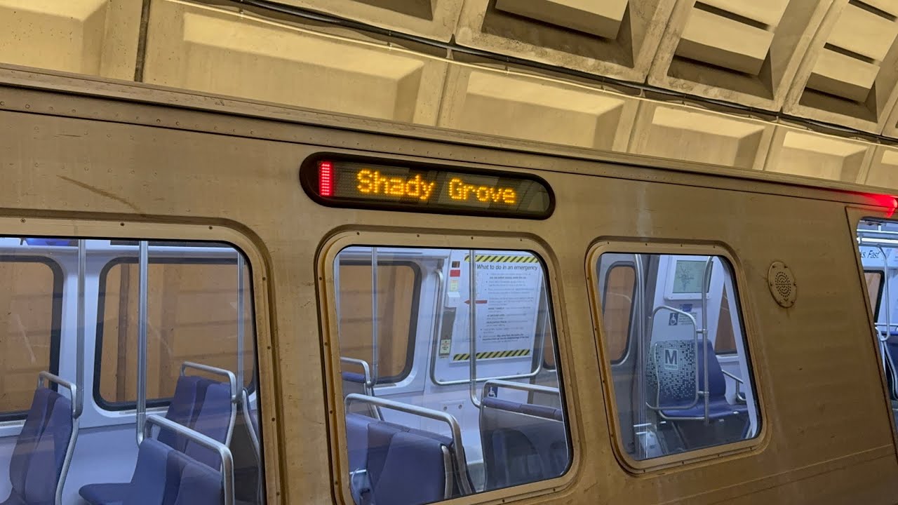 WMATA Subway: Kawasaki 7k Series 🔴Red Line🔴 Train from Glenmont to Shady Grove #2