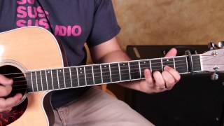Video thumbnail of "How to Play I walk the Line by Johnny Cash - Acoustic Guitar Songs - Lessons"