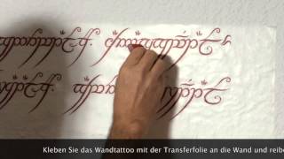 Wandtattoo-Aufklebeanleitung
