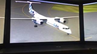 ATR42 Majestic Q400 and King Air E90 Landing Poza Rica Mexico