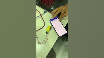 Motor control using MIT App Inventor