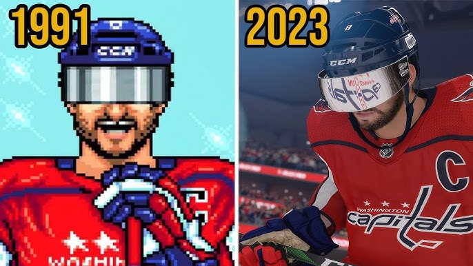 HOCKEY NHL VIDEO GAMES EVOLUTION [1979 - 2023] 