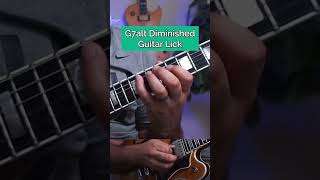 Learn Bebop Licks: G7alt Diminished (comment for pdf) #guitar #jazz #guitarist