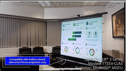 ♾️ Elite Screens Light-On CLR® 3 Series | Portable Ceiling Light Rejecting Projector Screen