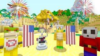 *4TH OF JULY* FIREWORK SPECTAULAR! | Bowser Jr's Summer Vacation | Minecraft Switch [3]