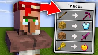 Minecraft but villager trade OP Items