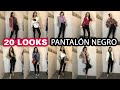 COMO VESTIR PANTALON NEGRO 20 OUTFITS CON BASICOS