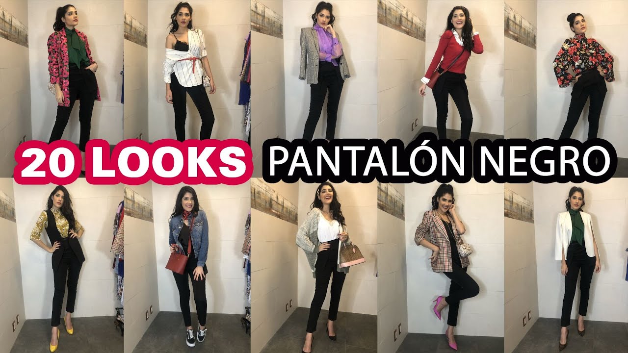 COMO VESTIR PANTALON 20 OUTFITS BASICOS -