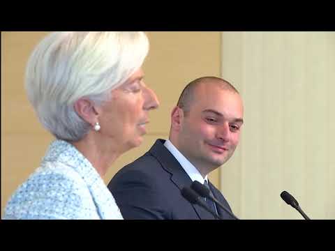 მამუკა ბახტაძისა და კრისტინ ლაგარდის ერთობლივი პრესკონფერენცია