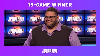 Winners Circle: 15-Game Winner Ryan Has Achieved 'Legend' Status | JEOPARDY!