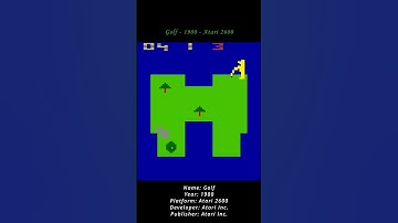 Golf - 1980 - Atari 2600 ( Atari VCS ) ( Shorts ) #games #atari #atari2600 #atarivcs #retrogaming