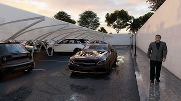 Realistic Car Parking Animation Lumion 11