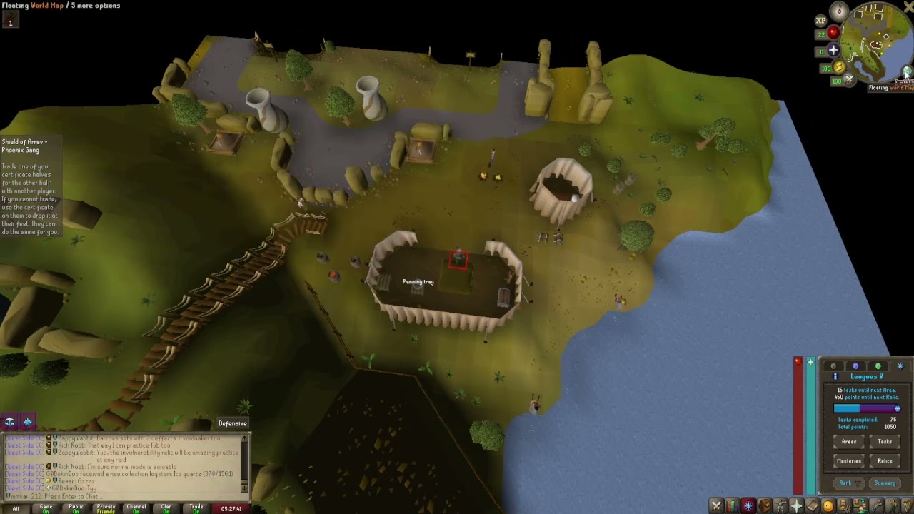 OSRS Leagues 5 - Pan for an uncut jade