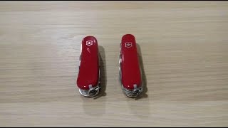 Сравнение Victorinox Huntsman и Evolution S17