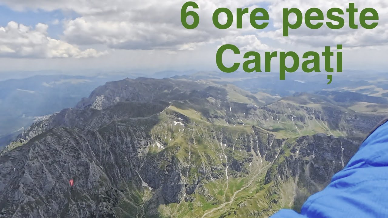 Cu parapanta prin inima Carpaților: 6 ore de vis peste cei mai înalți munți din România