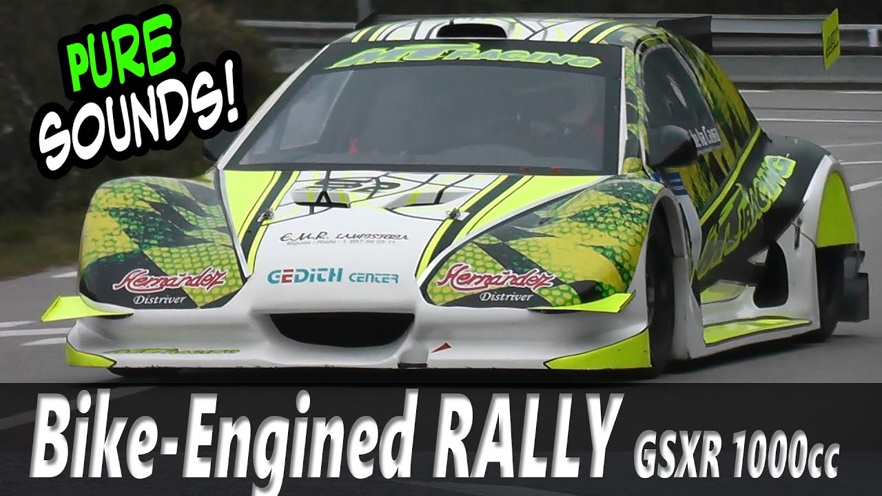 Cars with HAYABUSA Engine (Bike engined) Brutal Exhaust sounds @ 14.000