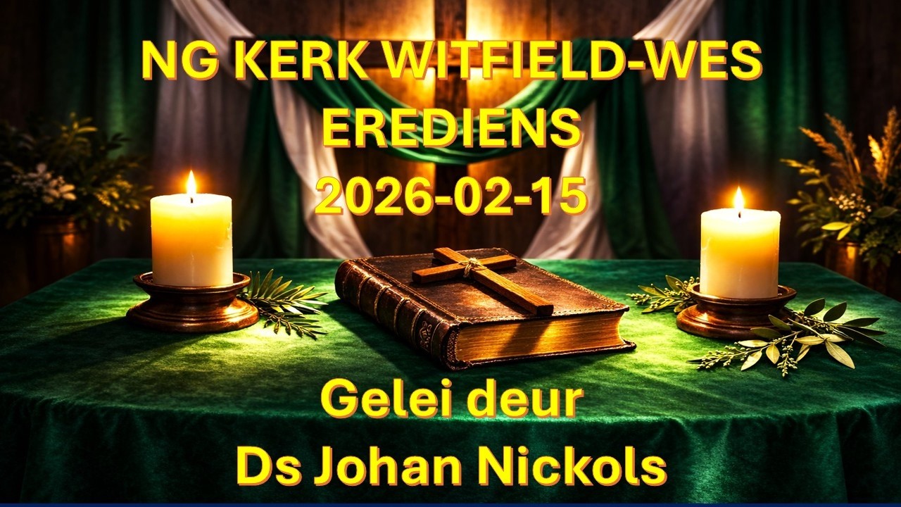 Erediens op 2026-02-15 gelei deur Ds Johan Nickols by die NG Kerk Witfield-Wes