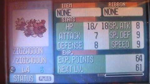 Random Shiny Zigzagoon in Ruby