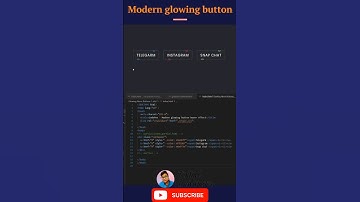Morden Glowing Button Using HTML CSS JavaScript ||#htmlcss #glowingeffect #cssanimations #newshorts