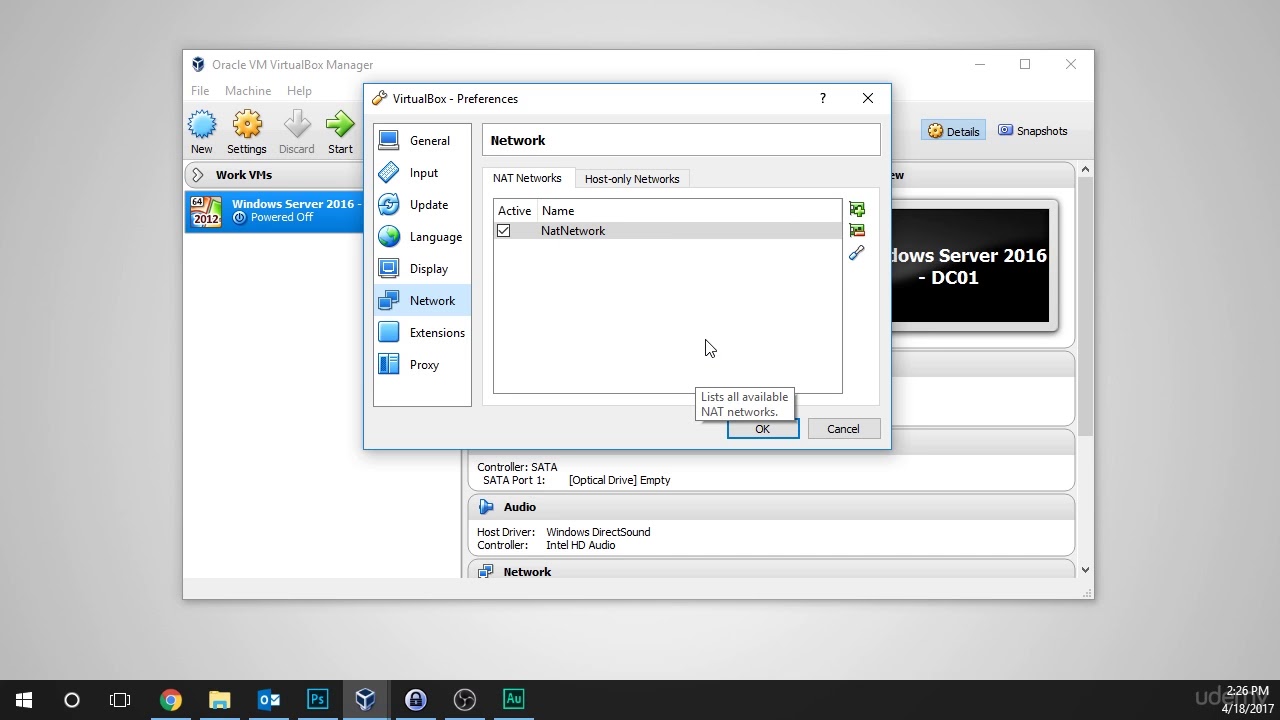 05 Creating a virtual network with virtualbox