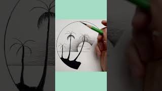 Easy pencil landscape drawing#art #beginners #pencildrawing