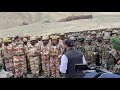 Sh Rajnath Singh Honble Raksha Mantri interacted with ITBP troops in Ladakh  Himveers