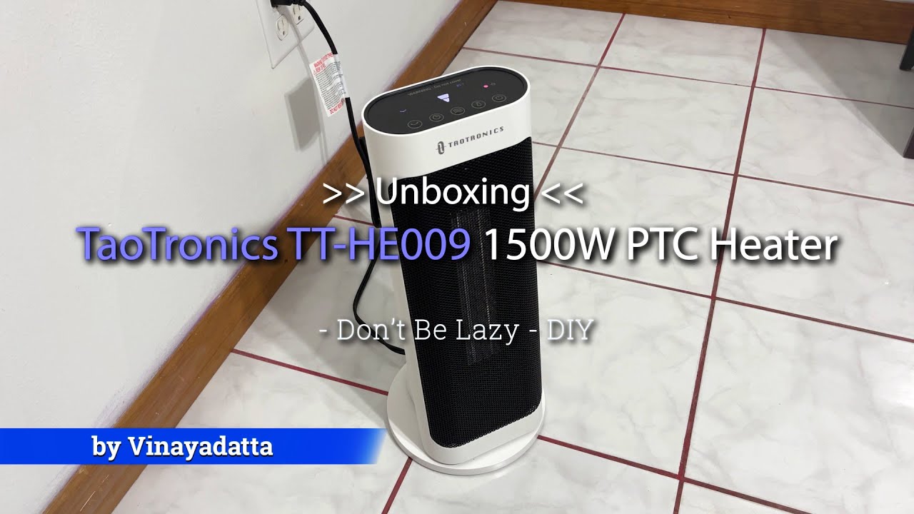 Unboxing TaoTronics Space Heater | TT-HE009 | White 1500W PTC Space Heater  - YouTube