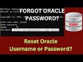 How to Reset User Password in Oracle in any Version(SQLPLUS) Database | Change Password in Oracle