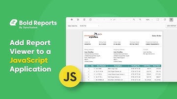 Web Reporting Tools: Add Report Viewer (Classic) to a JavaScript Application