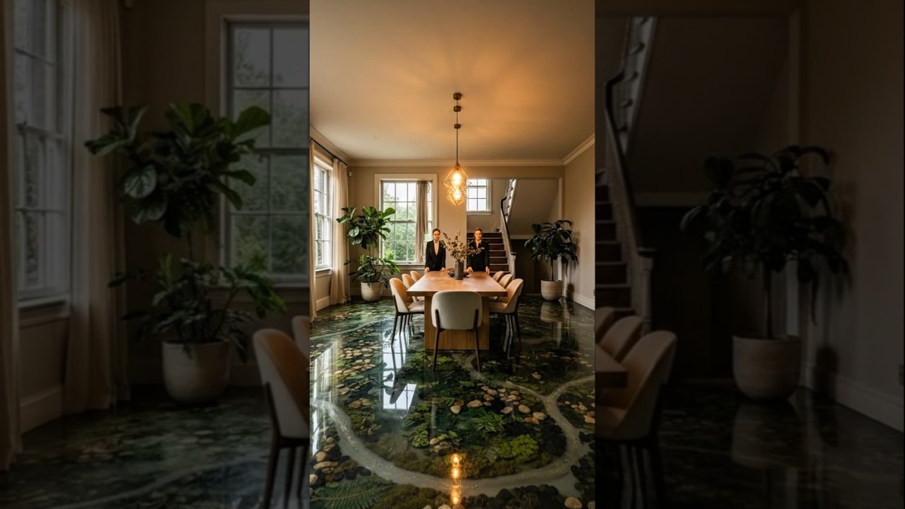 Dirty Dining Hall → Nature Luxury 🌿✨ Massive Epoxy Transformation!