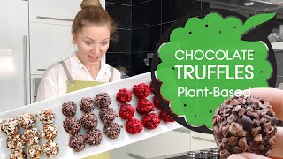 RAW VEGAN CHOCOLATE TRUFFLES: Classic, Peppermint and Almond (GF & Refined SugarFree)