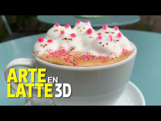 Ilustración de un agitador de café representación 3d de un